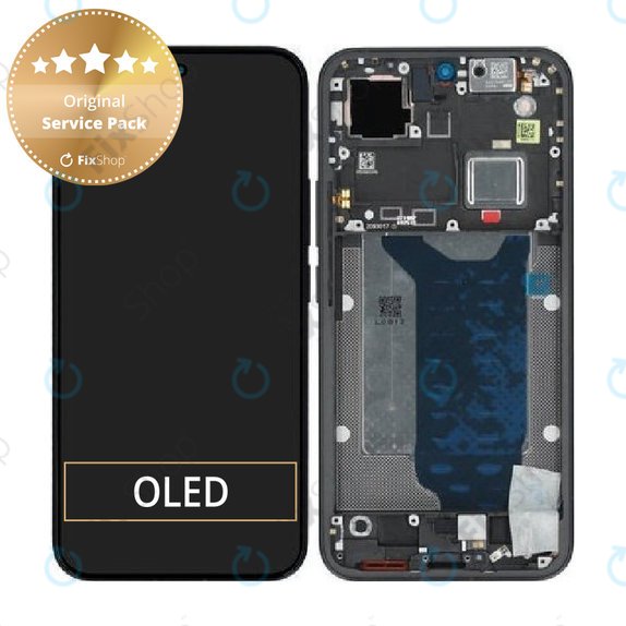 Ecran pentru Xiaomi 15T Pro 5G, Black, Sticlă tactilă cu ramă, 5600040O12U00, Genuine Service Pack