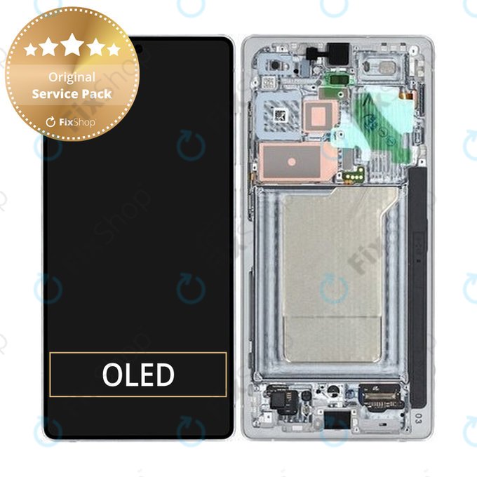 Samsung Galaxy S25 Ultra - Ecran LCD + Sticlă Tactilă + Ramă (Titanium Silverblue) - GH82-36387C Genuine Service Pack