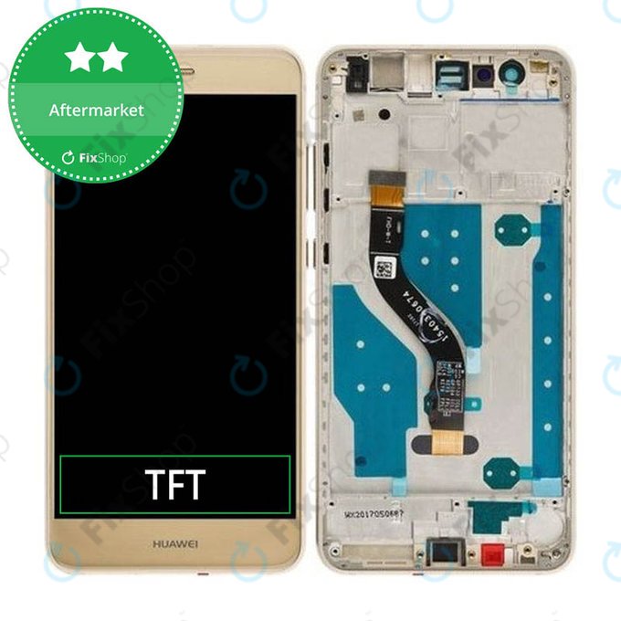 Huawei P10 lite - Ecran LCD + Sticlă Tactilă + Ramă (Platinum Gold) TFT