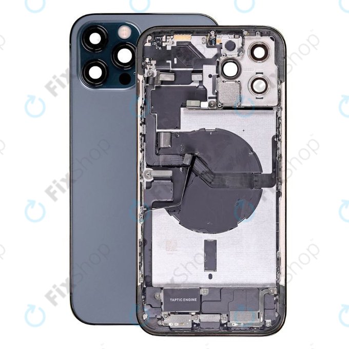 Apple iPhone 12 Pro Max - Carcasă Spate cu Piese Mici (Blue)