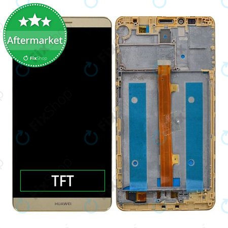 Huawei Mate 7 - Ecran LCD + Sticlă Tactilă + Ramă (Amber Gold) TFT