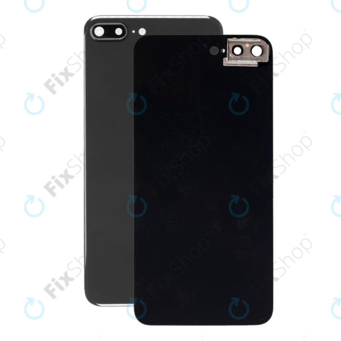 Apple iPhone 8 Plus - Sticlă Carcasă Spate cu Suport Cameră (Space Gray)