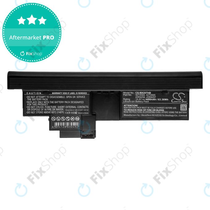 Baterie pentru Lenovo Thinkpad X200, X200s, 4400mAh, Li-Ion, 14.4V, 42T4564, HQ