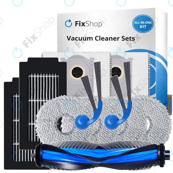 Set de piese de schimb pentru Ecovacs Deebot T30C Omni (1x Perie principală, 2x Filter, 2x Perie laterală, 4x Mop, 2x Sac de praf)