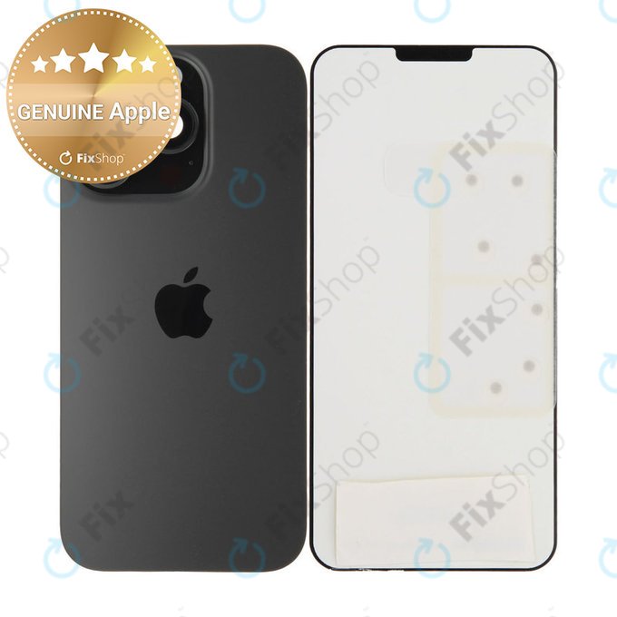 Sticlă Carcasă Spate pentru iPhone 16 Pro | Black Titanium | 661-42722 | Genuine Apple