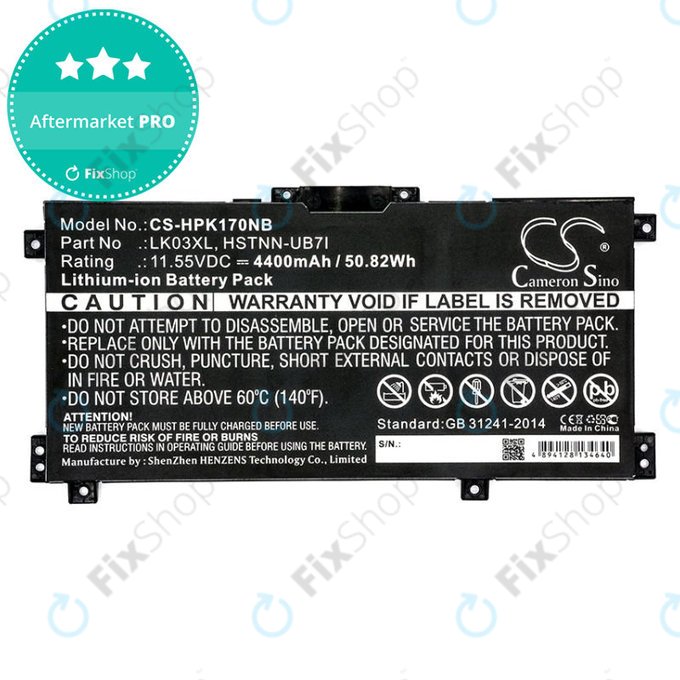 Baterie pentru HP Pavilion X360 15-CR0001NM, 4400mAh, Li-Ion, 11.55V, LK03XL, HQ