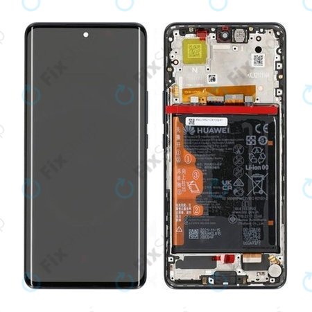 Huawei Nova 9 - Ecran LCD + Sticlă Tactilă + Ramă + Baterie (Black) - 02354NUJ