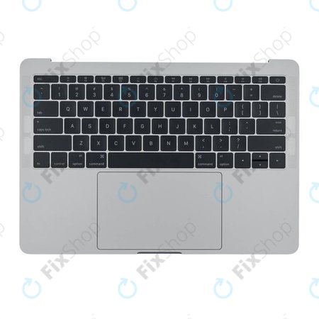Apple MacBook Pro 13" A1708 (Late 2016 - Mid 2017) - Superior Ramă Tastatură + Baterie + Tastatură (US) + Microfon + Trackpad + Boxe (Silver)