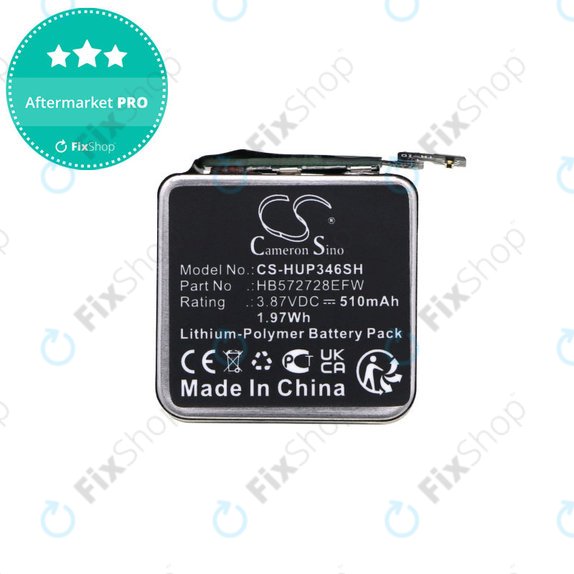 Baterie pentru Huawei Watch GT3 Pro 46mm, 510mAh, Li-Pol, 3.87V, HB572728EFW, HQ