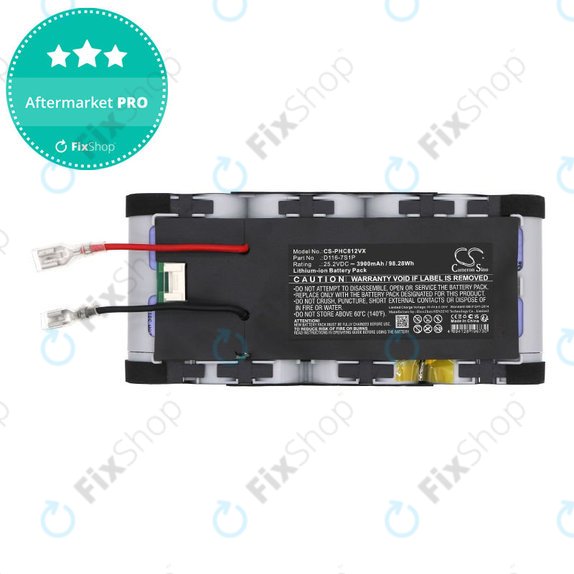Baterie pentru Philips Aqua Plus 8000, XC8349/01, XW8122/82, 3900mAh, Li-Ion, 25.2V, D116-7S1P, HQ