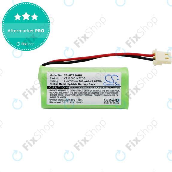 Baterie pentru Motorola MBP20, 700mAh, Ni-MH, 2.4V, VT1208014770G, HQ