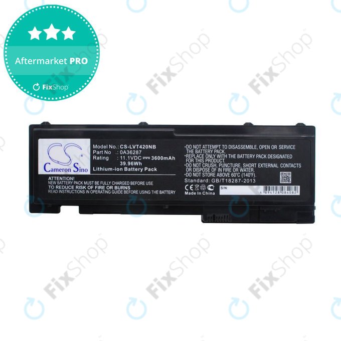 Baterie pentru Lenovo Thinkpad T420s, T420si, 3600mAh, Li-Ion, 11.1V, 0A36287, HQ