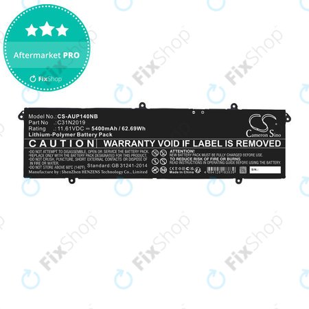 Baterie pentru Asus VivoBook Pro 14, 14X, 15 OLED, 5400mAh, Li-Pol, 11.61V, C31N2019, HQ