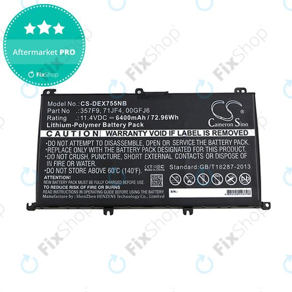 Baterie pentru Dell Inspirion 15, 6400mAh, Li-Pol, 11.4V, 357F9, HQ