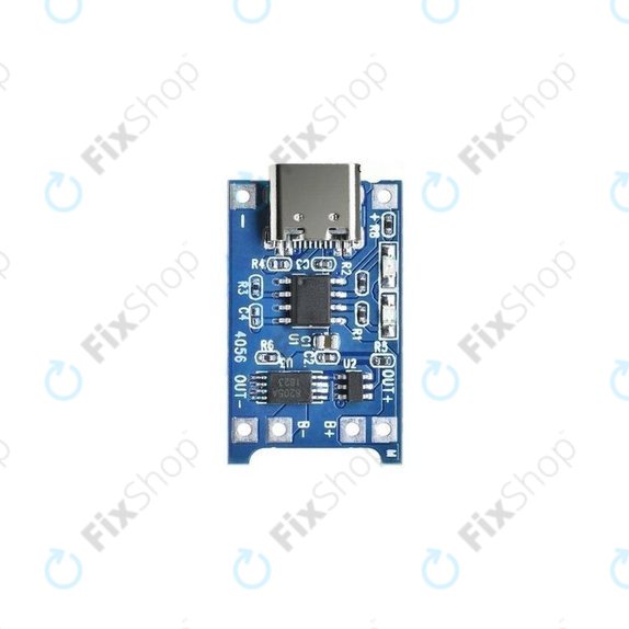 Modul de încărcare TP4056 pentru baterie Li-ion 18650, USB-C, 1 A