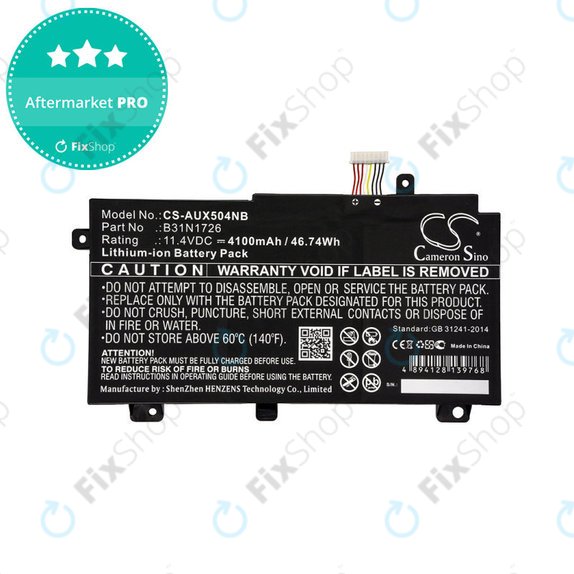 Baterie pentru Asus TUF 504, 505, 554, 656, FX504, Tuf Gaming A15, 4100mAh, Li-Ion, 11.4V, B31N1726, HQ