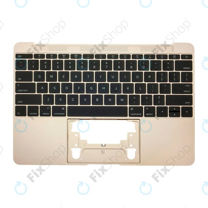 Apple MacBook 12" A1534 (Early 2015 - Mid 2017) - Superior Ramă Tastatură + Tastatură US (Gold)