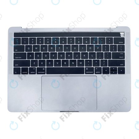 Apple MacBook Pro 13" A1706 (Late 2016 - Mid 2017) - Superior Ramă Tastatură + Tastatură (US) + Microfon + Trackpad + Boxe (Silver)