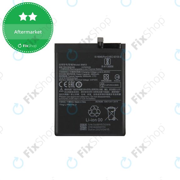 Xiaomi Mi 10T 5G, Mi 10T Pro 5G - Baterie BM53 5000mAh