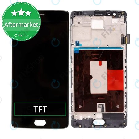 OnePlus 3 - Ecran LCD + Sticlă Tactilă + Ramă (Black) TFT