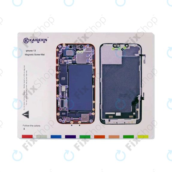 Organizator magnetic de șuruburi cu diagramă (iPhone 13)
