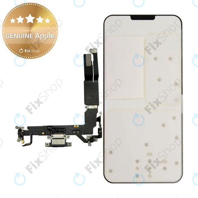 Conector de Încărcare + Cablu Flex pentru iPhone 17 | Black | 923-13603 | Genuine Apple