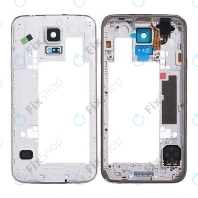 Samsung Galaxy S5 G900F - Ramă Mijlocie (Charcoal Black)