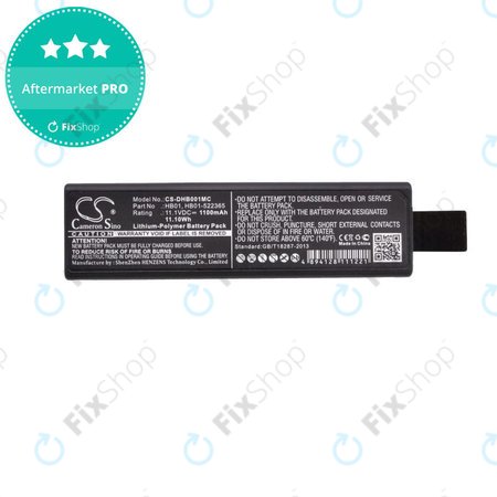 Baterie pentru DJI Osmo, Zenmuse X3, X5, 1100mAh, Li-Pol, 11.1V, HB01, HQ