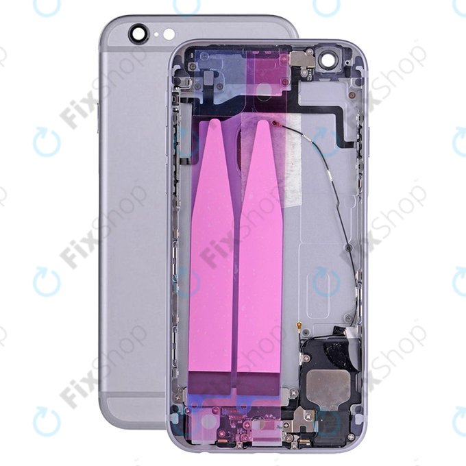 Apple iPhone 6S - Carcasă Spate cu Piese Mici (Space Gray)