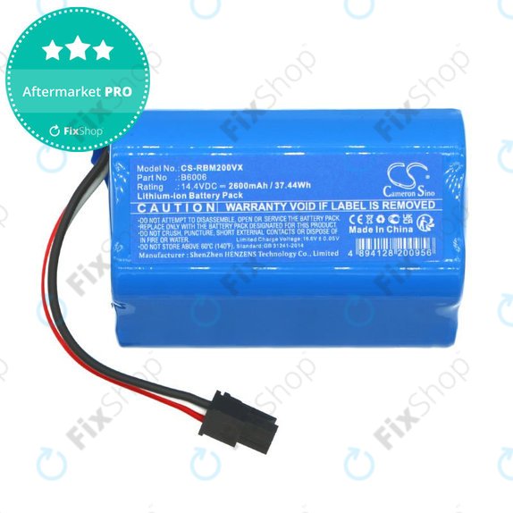 Baterie pentru Robzone Moppy 2.0, 2600mAh, Li-Ion, 14.4V, B6006, HQ