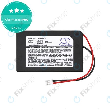 Baterie pentru Sony Dualshock 3, 570mAh, Li-Ion, 3.7V, LIP1359, HQ