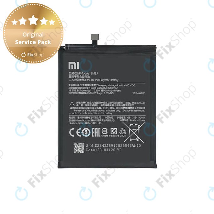 Xiaomi Mi 8 Lite - Baterie BM3J 3350mAh - 46BM3JA02018 Genuine Service Pack