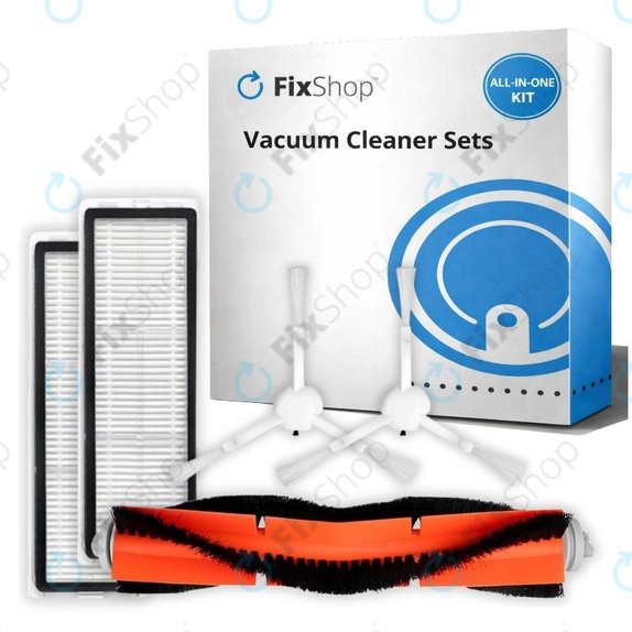 Set de piese de schimb pentru Xiaomi Mi Robot Vacuum Mop (Mijia 1C), 2 (Mijia 2C) 2 Pro+ (Mijia 1T) (1x Perie principală, 2x Filter, 2x Perie laterală)