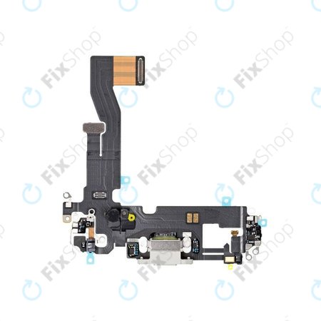 Apple iPhone 12, 12 Pro - Conector de Încărcare + Cablu Flex (White)