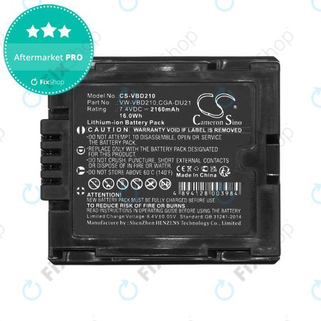 Baterie pentru Panasonic NV, PV, VDR, Hitachi DZ, 2160mAh, Li-Ion, 7.4V, BZ-BP14S, HQ