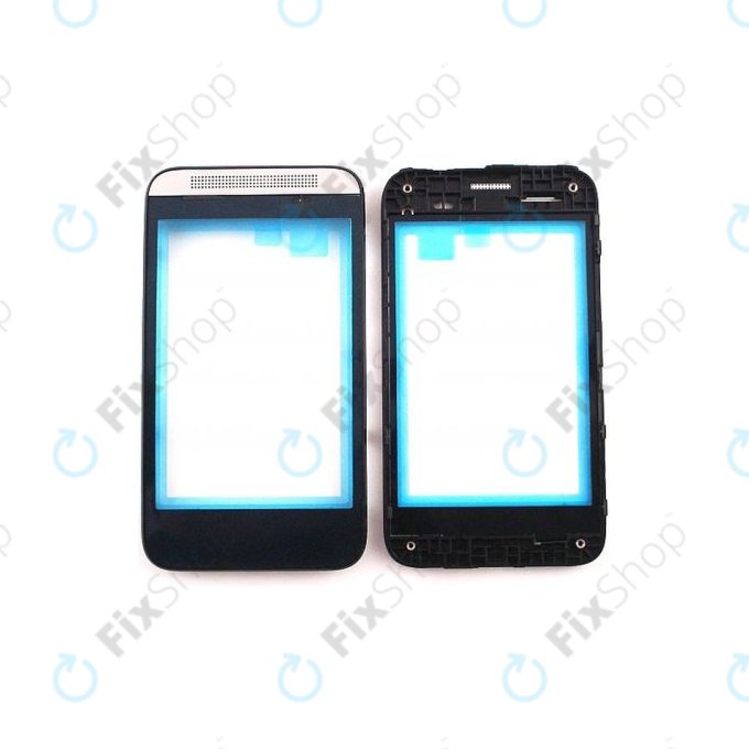 HTC Desire 200 - Ramă Frontală (Silver) - 74H02479-00M