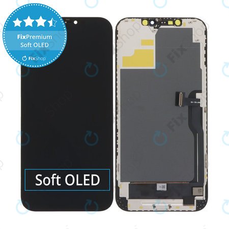 Ecran Soft OLED pentru iPhone 12 Pro Max - Sticlă Tactilă + Ramă, DIAGNOSTIC