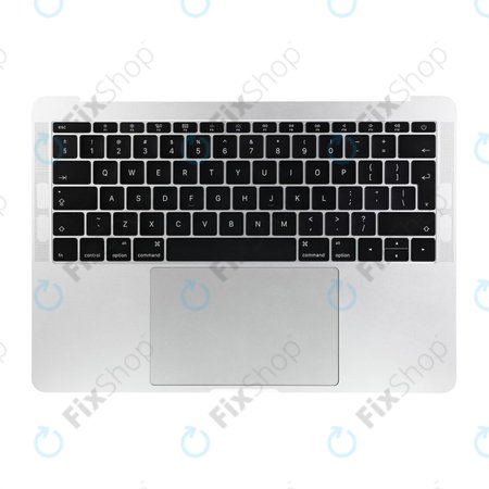Apple MacBook Pro 13" A1708 (Late 2016 - Mid 2017) - Superior Ramă Tastatură + Tastatură UK + Microfon + Trackpad + Boxe (Silver)
