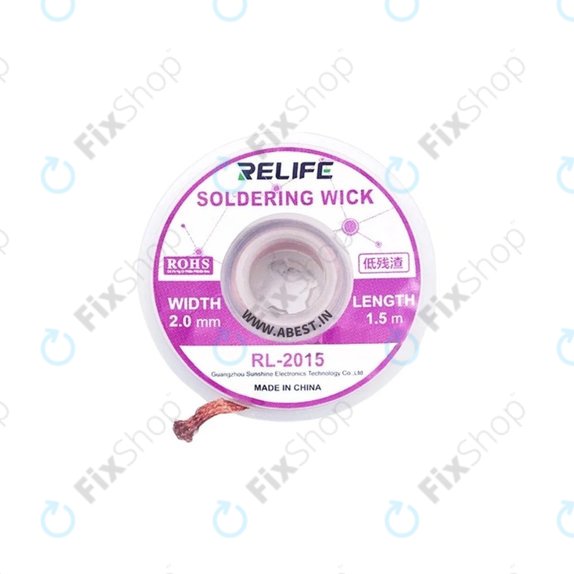 Relife RL-2015 - Fitil de lipit Pentru Îndepărtarea Excesului de Tablă (2mm)