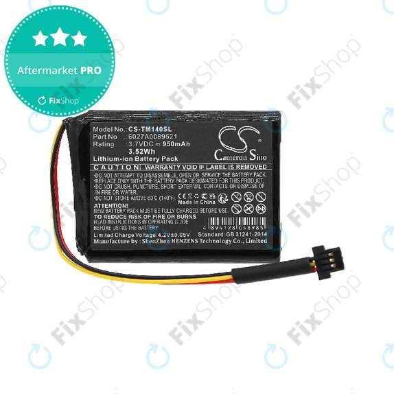 Baterie pentru TomTom One 140, Go 500, 950mAh, Li-ion, 3.7V, P2, HQ