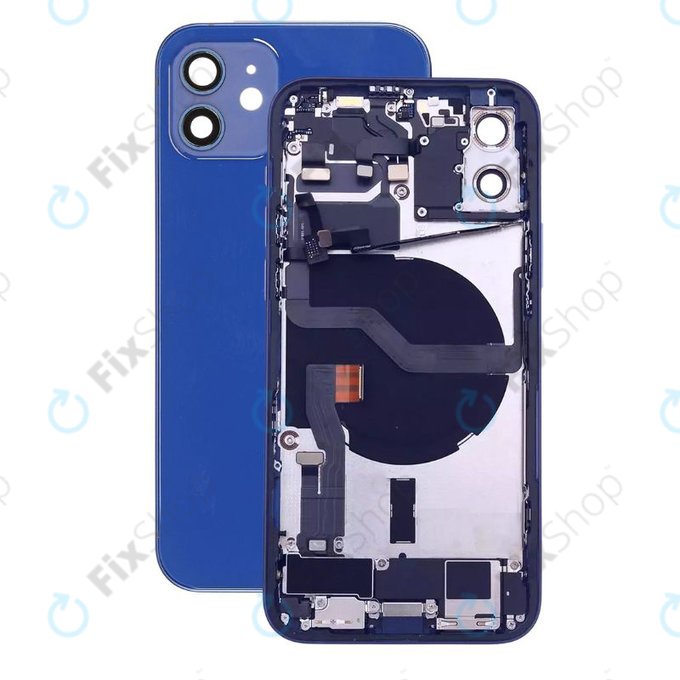 Apple iPhone 12 - Carcasă Spate cu Piese Mici (Blue)