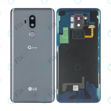 LG G710EM G7 ThinQ - Carcasă Baterie + Senzor Ampentruntă (New Platinum Gray) - ACQ90241013 Genuine Service Pack