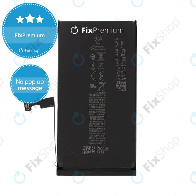 Baterie pentru iPhone 15, 3367mAh, DIAGNOSTIC
