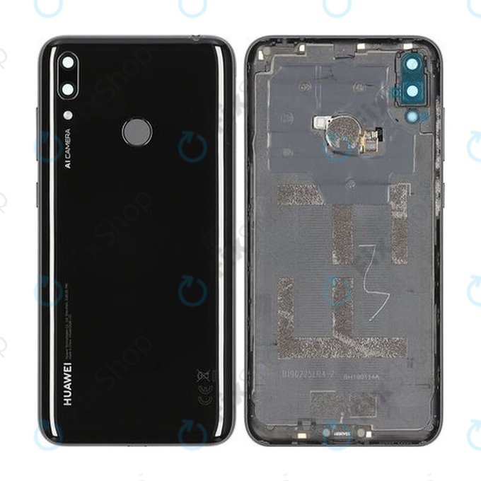 Huawei Y7 (2019) - Carcasă Baterie (Midnight Black) - 02352KER, 02353NCT, 02352KEQ