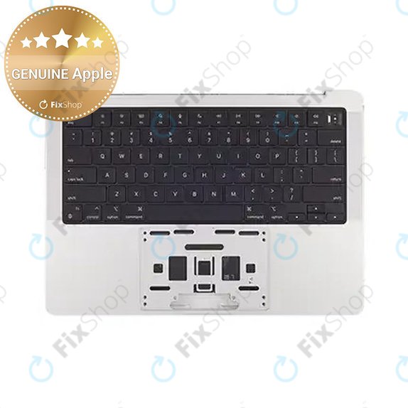 Ramă superioară tastatură pentru MacBook Pro 14", A2918 (Late 2023, cu tastatură US și baterie, Silver, 661-35709, Genuine Apple