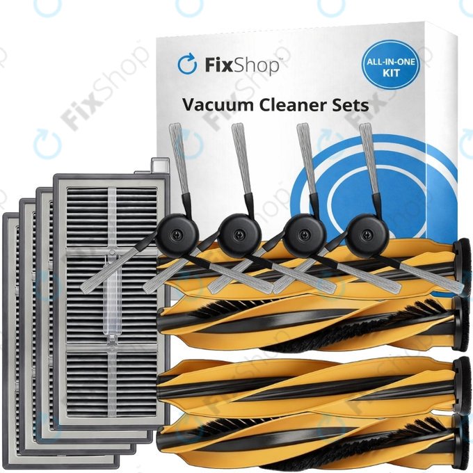 Set de piese de schimb pentru Mova Z60 Ultra Roller (2 perechi de perii principale, 4x Filter, 4x Perie laterală)