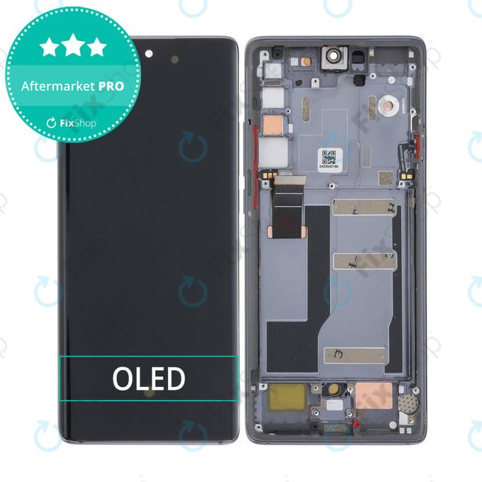 TCL 20 Pro 5G - Ecran LCD + Sticlă Tactilă + Ramă (Black) OLED