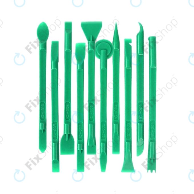 Relife RL-049C - Set Instrumente Dezasamblare cu Două fete 10 în 1 (Verde)