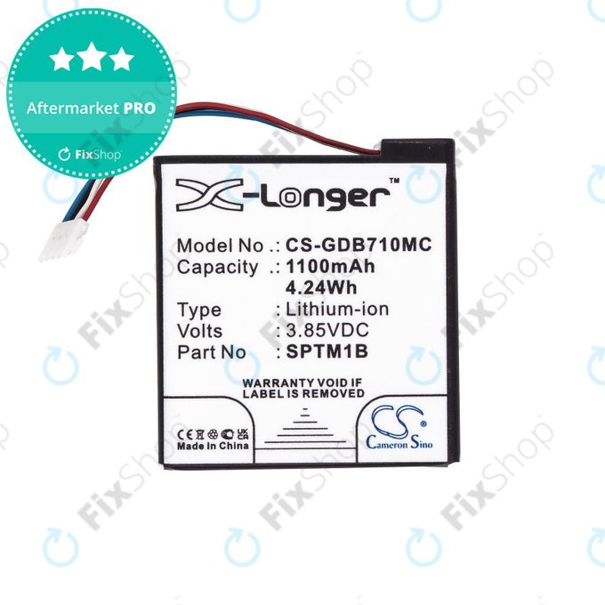 Baterie pentru Gopro Hero 7 Silver, White, 1100mAh, Li-Ion, 3.85V, SPTM1B, HQ