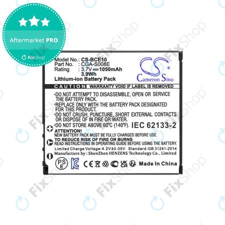 Baterie pentru Panasonic Lumix DMC, 1050mAh, Li-Ion, 3.7V, DMW-BCE10, HQ